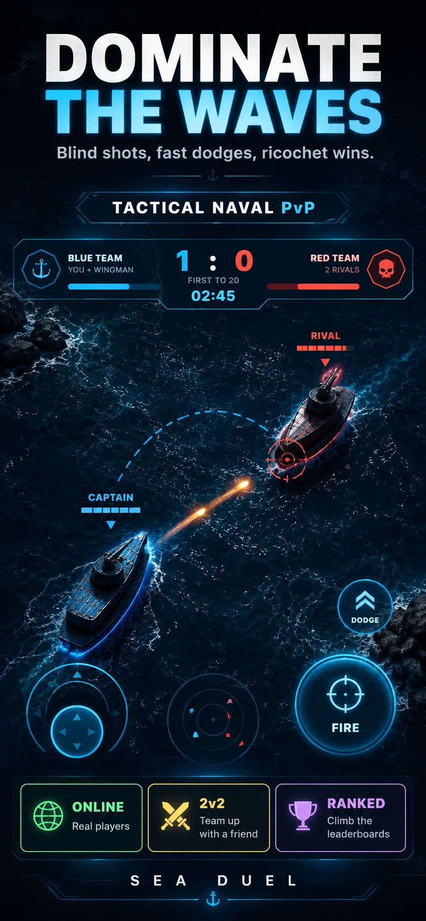 Sea Duel promotional battle artwork